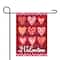 Be My Valentine Small Plaid & Heart Garden Flag